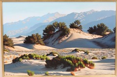 June Carey Large 20×30 Oil Painting California Desert Landscape Listed Artist