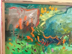 Impressionism French Landscape Oil Painting 16×20 Framed Canvas Original Signed