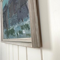 Max Mogens Hansen 1977 Vintage Mid Century Abstract Oil Painting Original Art
