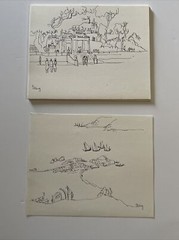 drawing collection by Wong Hong Kong Street scenes landscape rare regionalism