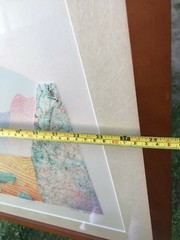 YUVAL GOLAN Original ABSTRACT MODERN SIGNED LANDSCAPE Rare Vintage Serigraph Art