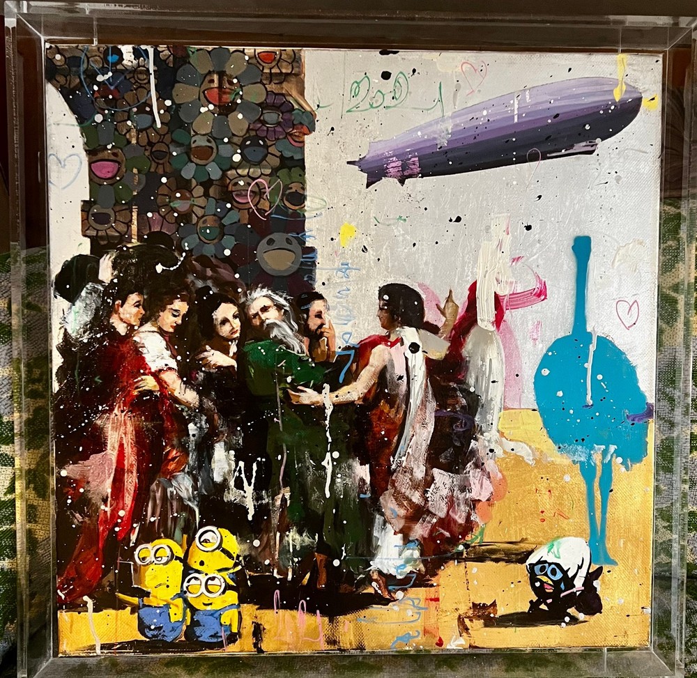 Angelo Accardi on Canvase 60x60cm, Hand-signed by artist