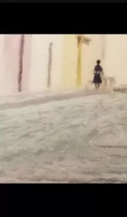 Vintage Carlos De Leon Campos 1980 Oil Painting Guatemalan Street Scene Framed