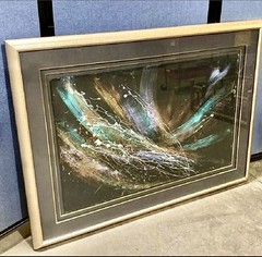 Stephen Kaye Abstract Signed Oil Numbered Painting 19/350 Framed 53”x38.5” Large