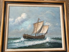 Earl Edward Collins (1925-1992) original oil painting