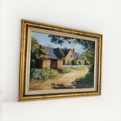 Original Oil Painting “Cotswold” England By Australian Artist Nadine Lovell 1987