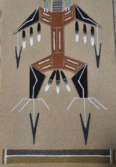 Allan Houser Signed Original Kachina Native American Painting, THUNDER