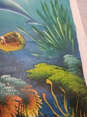 Original oil painting Ocean Scene Signed Not Mounted. 27 X 22