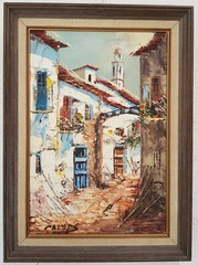 No.: 288 expressionism oil painting artwork frame painting oil painting city