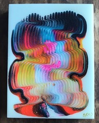 Original Acrylic and Resin on Wood by Arthur Brouthers Modern Contemporary Art