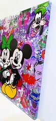 Jozza „Contemplation“ | Huge Original Painting | 48×40″ | Mickey Minnie Mouse