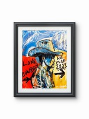 GERARD 11X14 IN-Abstract Pop Expressionist Original Acrylic Painting Canvas