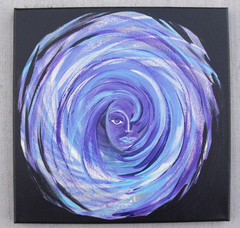 Window to the Soul – Original Painting Acrylic Small Art Galaxy Dream