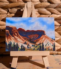 ACEO Print, Desert Canyon Wild West Landscape, 2.5″ x 3.5″