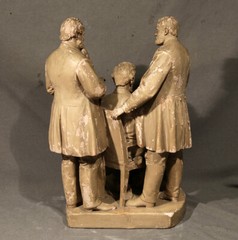 American Civil War Cast Plaster Sculpture Abraham Lincoln Stanton General Grant