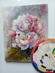 ROSE FANTASY Original 11×14 Oil Floral Painting on Canvas Creative Art R. Klein