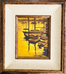 Vtg Gloria K Williams (Listed) California Plein Aire Landscape “ Lake Cachuma“
