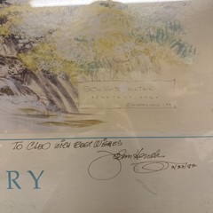The Disney Gallery Snow White Grotto Watercolors John Hench Signed 1992 34×25