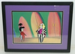 Beetlejuice 3D Art Framed Cartoon Painted Tim Burton – Free Shipping