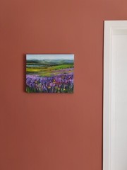 Lavender fields oil painting textured impasto painting impressionism landscape