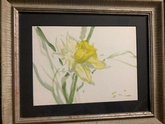 GISSON Andre /1921-2003 / American unique Watercolor drawing signed,Framed w COA