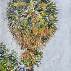 Palm Tree Painting Tropical Landscape Florida Coastal Art Original Oil Painting