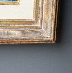 24″ Wide Framed Antique Oil/Canvas Painting of a Belgian Landscape
