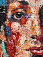 Leroy Neiman Painting – Rocky 3 – sports painting- Sylvester Stallone