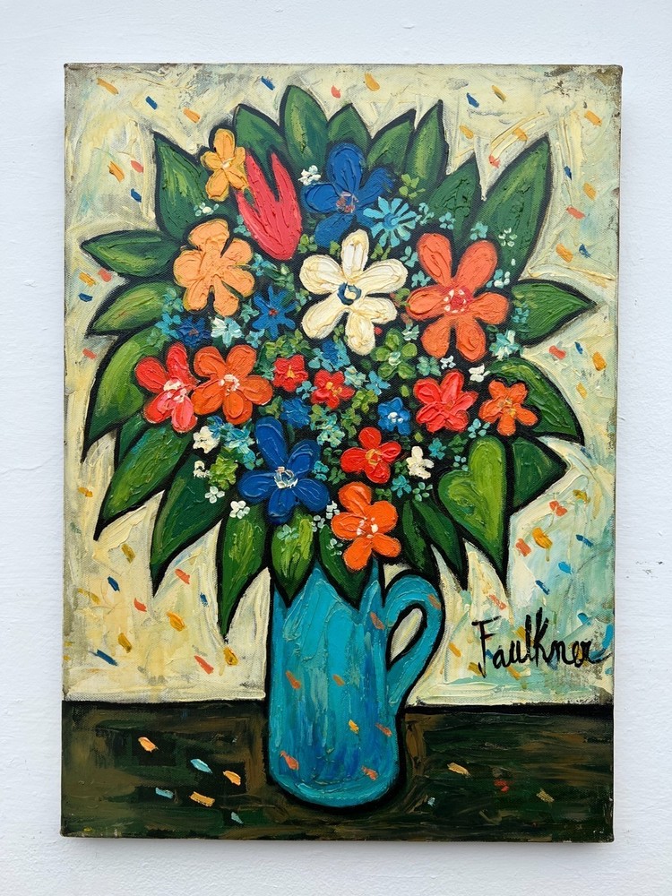Henry Faulkner (Handmade) Oil on canvas painting signed 20 x 28 inches