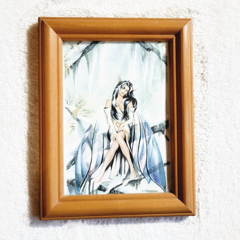 Ruth Thompson Midwinters Dream Water Color Seasonal Faeries Series Black Haired