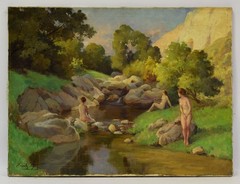 Laszlo KARPATHY (1900–1945) Artprice up to €1400, Three Nude Figures, oil,signed