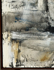 Gino Hollander (USA), VTG c. 1968 Ex. LRG Abstract Expressionist O/C „Portrait“!