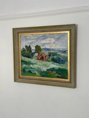 Swedish, “Landscape” by Erik Boëthius – Vintage – 65 × 56.5 cm (25.6″ × 22.2″)