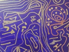Acrylic & Metallic Pen Drawing On Canvas Hardboard Original 11×14