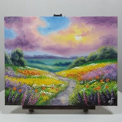Original Hand Painted Landscape Summer Home Decor Wall Art Gift Ukrainian Artist