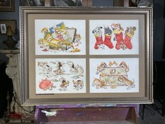 Original 1958 Illustration Art – Published Chesler Postcard