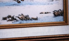 Hand Colored RARE Currier & Ives ARTINI ENGRAVING ‚THE ROAD WINTER‘ Framed 17.5″