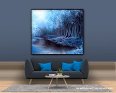 Original Acrylic Landscape Painting 12×14″ TWILIGHT BEAUTY Wall Art