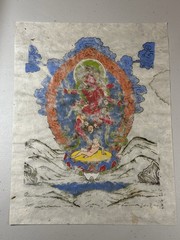 Thangka of the Heart’s Command: Kurukulle, Director of Devotion and Desire 11×14