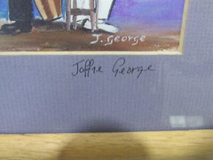 3 J. GEORGE Artist Carribean Culture Pictures-Signed