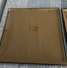 Vintage August Holland Wood Framed Art Prints Set 24”x24” Signed