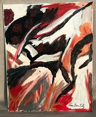 Hand Painted Acrylic Abstract Art by Fran Bernholz – (1) 16″x20″