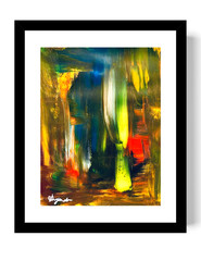 Guajardo Art: Dream 14X11 Paper Bold Vibrant Abstract