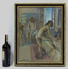 B. Martini (1911–1979), nude, watercolor, signed and dated.