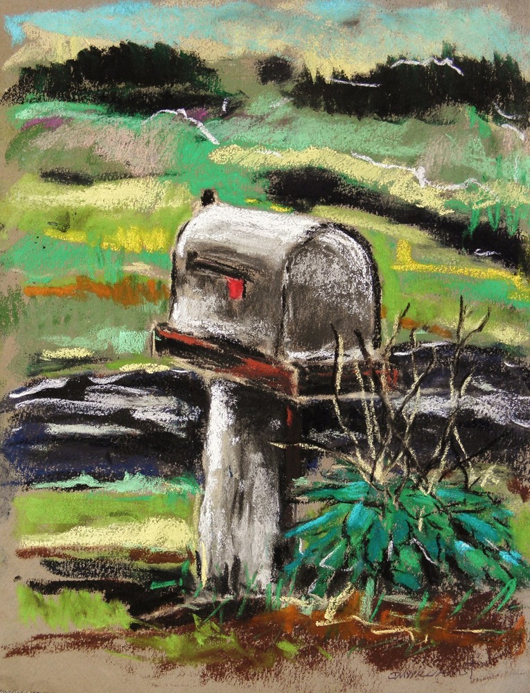 ORIGINAL FARM Landscape Pastels Painting JMW art John Williams Impressionism