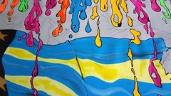 LGBT Art PAINTING „AMERICAN PRIDE“ Chromatic US Flag Original by Artist . UNIQUE