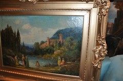 19th century listed French Artist Oil Painting Leon Bazile Perrault 1832- 1908
