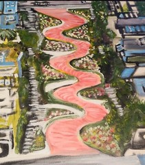 San Francisco Ca Lombard Crooked St Original Art Painting Signed By Danny Ayala