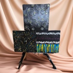 The Abstract Trio: A Journey Through Texture and Patterns