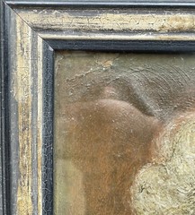 IMPRESSIONIST DAMENPORTRÄT ÄLTERE FRAU KRAUSES GRAUES HAAR SPITZENKRAGEN ANTIK